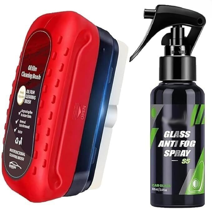 xhawk Car Glass Cleaner Anti-Fog Spray and Brush Windshield Defogger and Stain Remover Liquid Vehicle Glass Cleaner-picture-16