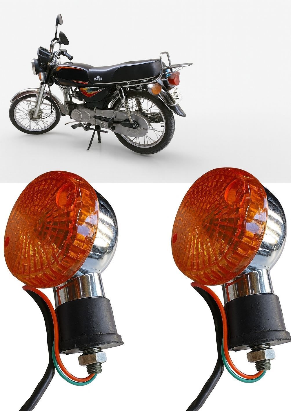 bikebloom Side, Rear, Front Halogen Indicator Light for Bajaj, Kawasaki Boxer-picture-20