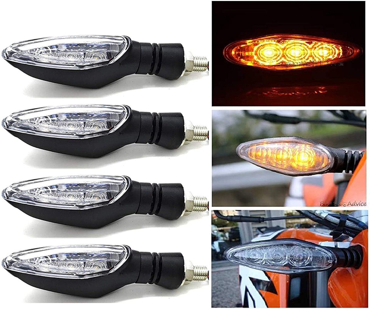 Side LED Indicator Light for KTM Duke 180-image-29