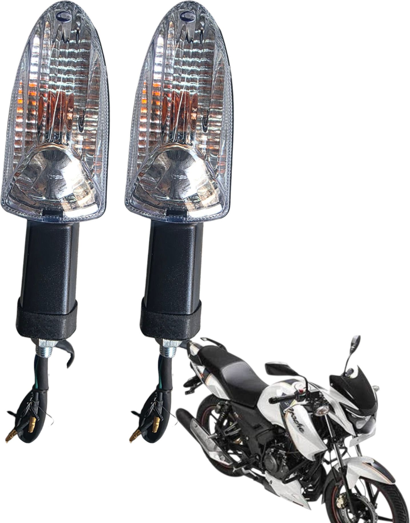 Side, Rear, Front Halogen Indicator Light for TVS Apache RTR 150, Apache RTR 160, Apache RTR 180-image-1