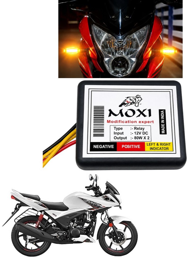markoplus Front, Rear Flasher Indicator Light for Hero Ignitor-picture-28