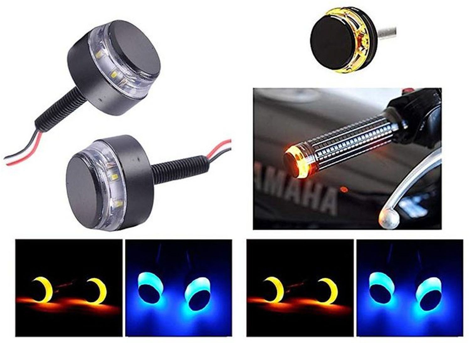 Front LED Indicator Light for TVS, Yamaha, Royal Enfield, Hero, Honda, KTM Universal For Bike-image-46