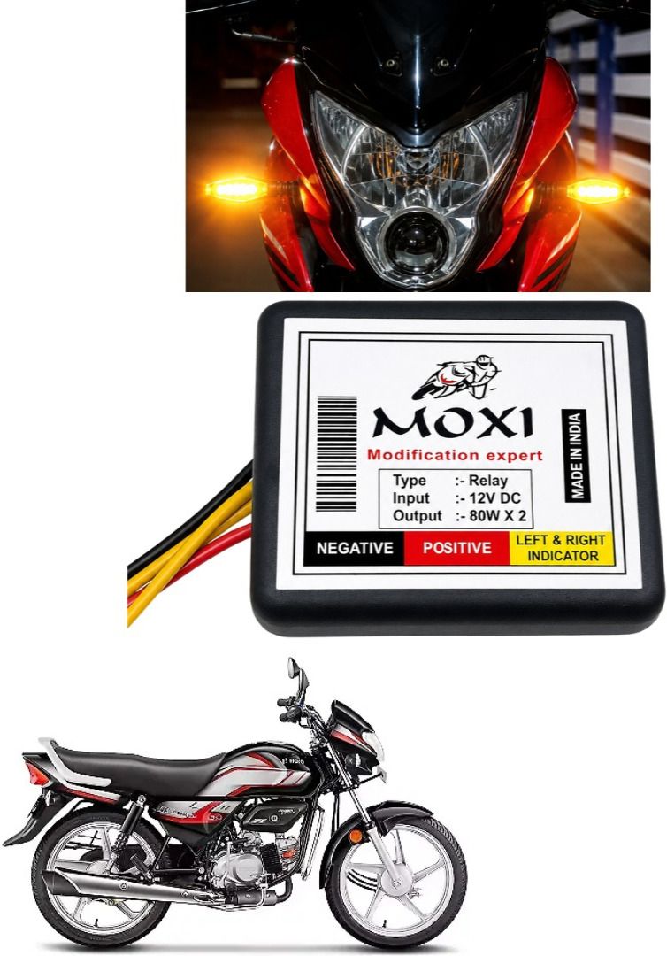 markoplus Front, Rear Flasher Indicator Light for Hero HF Deluxe-picture-27