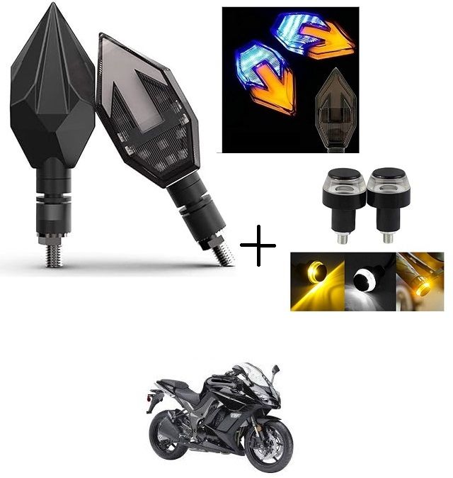 Front, Rear LED Indicator Light for Bajaj, Hero, Honda, TVS, Suzuki, Universal For Bike Universal For Bike-image-22