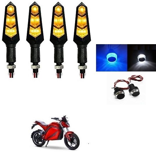 Front, Rear LED Indicator Light for Bajaj, Hero, Honda, TVS, Suzuki, Universal For Bike Universal For Bike-image-42