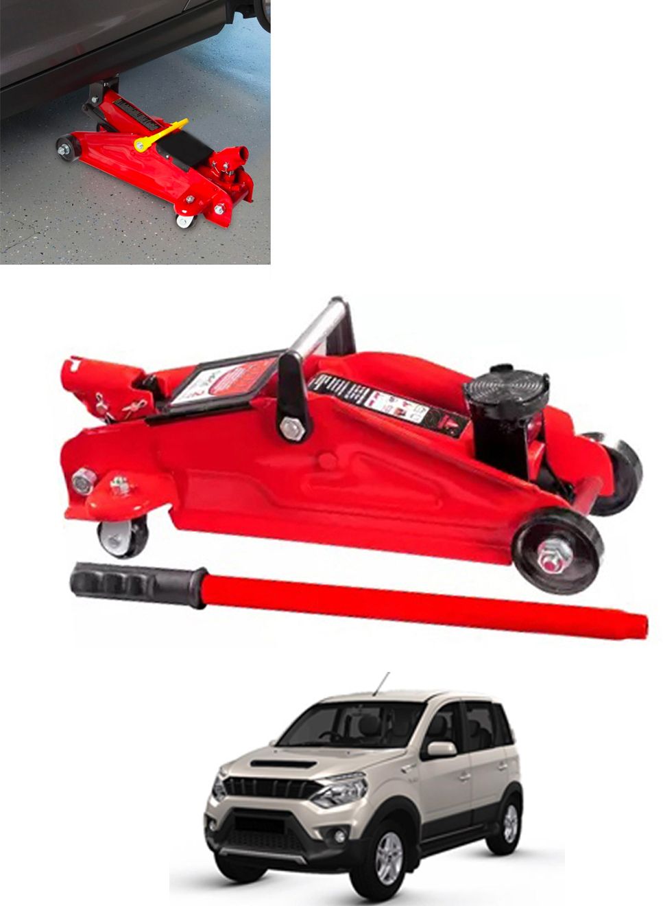 2Ton Hydraulic Trolly Floor Jack Universal For Car 196 Vehicle Jack-image-30