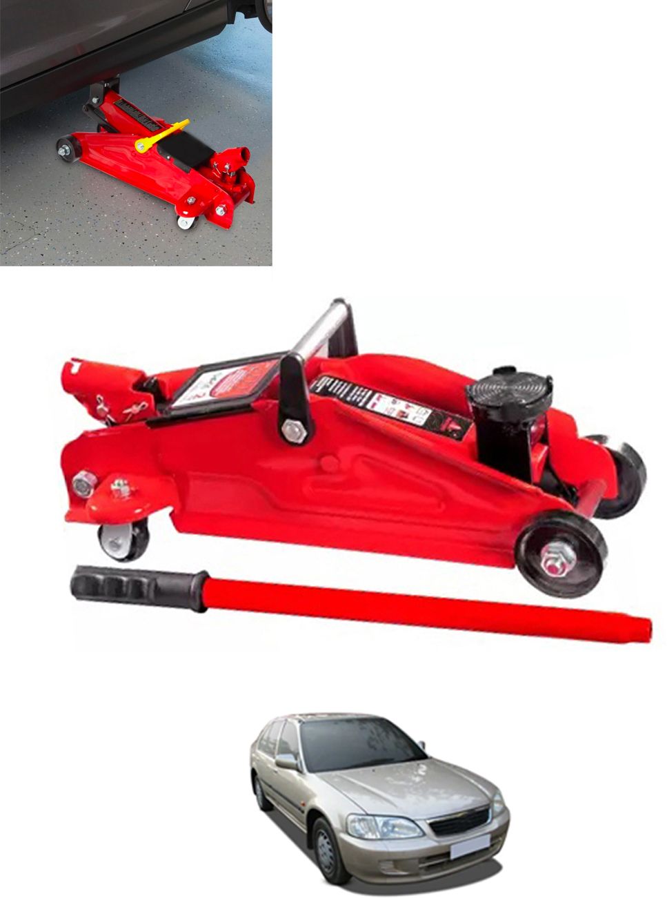2Ton Hydraulic Trolly Floor Jack Universal For Car 61 Vehicle Jack-image-35
