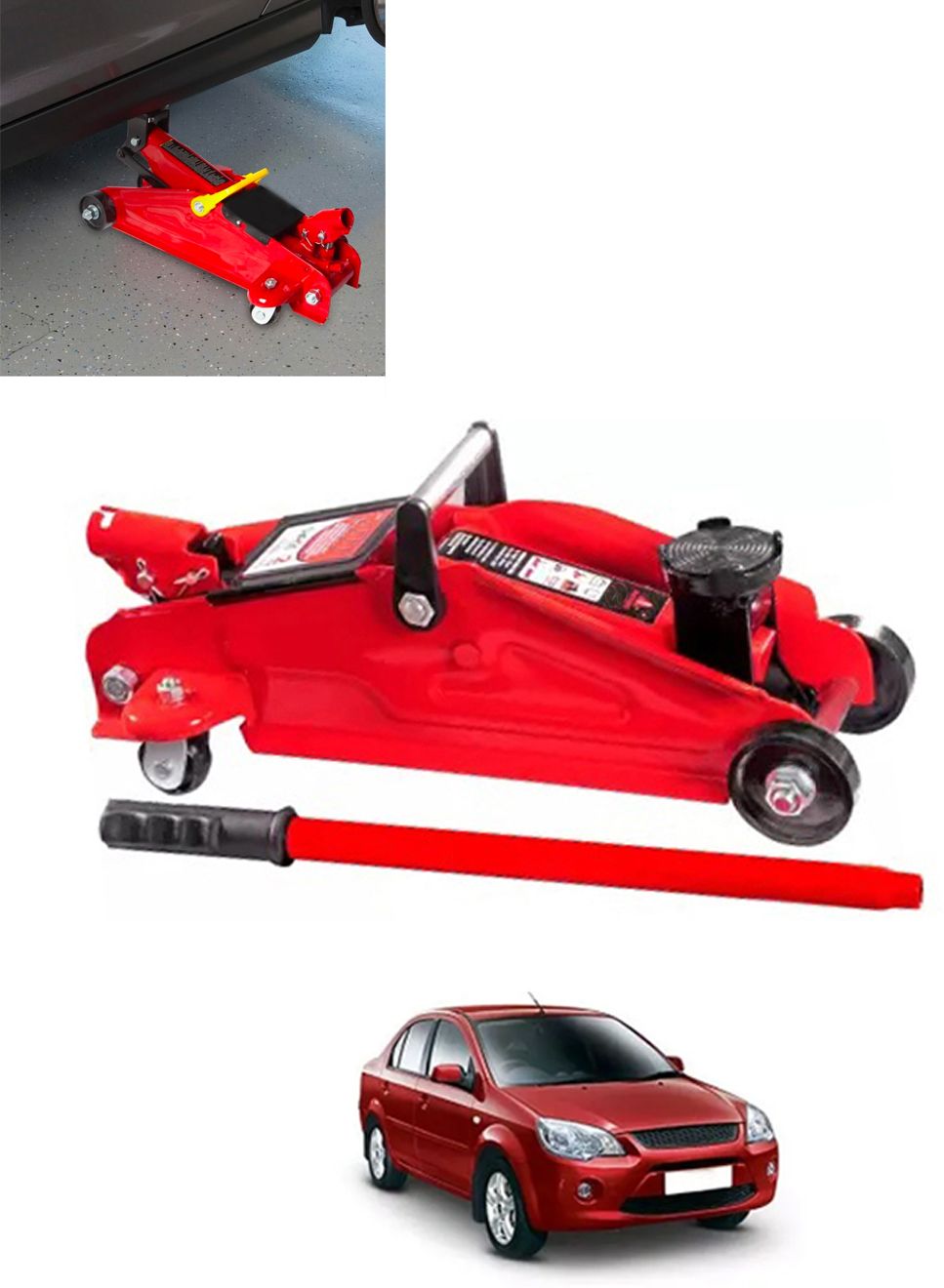 2Ton Hydraulic Trolly Floor Jack Universal For Car 148 Vehicle Jack-image-43