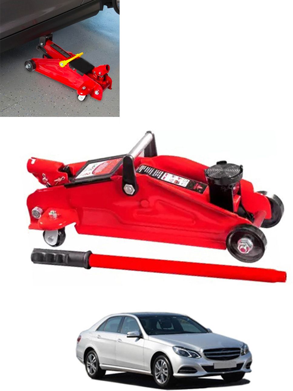 2Ton Hydraulic Trolly Floor Jack Universal For Car 80 Vehicle Jack-image-28