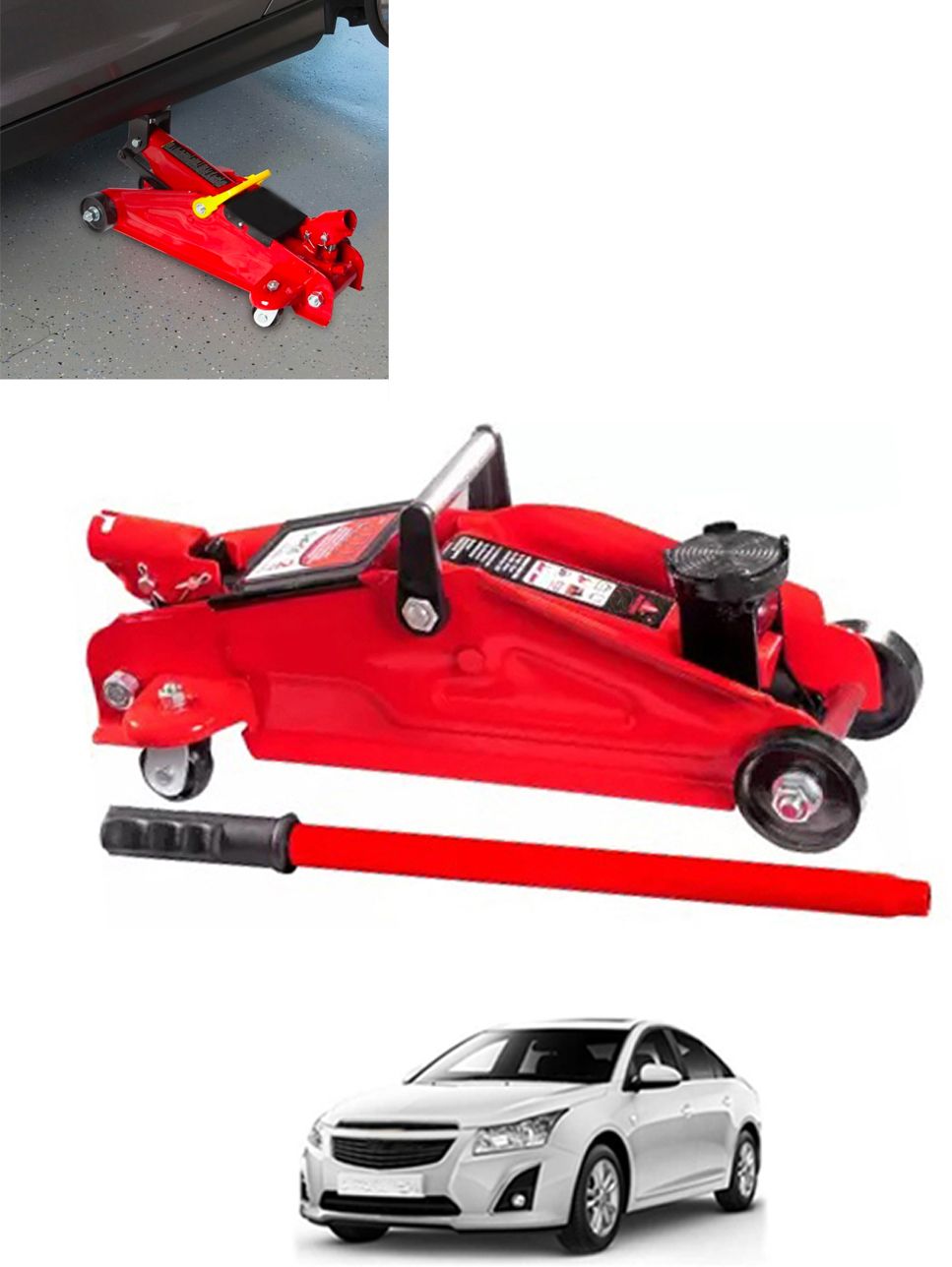 2Ton Hydraulic Trolly Floor Jack Universal For Car 73 Vehicle Jack-image-34