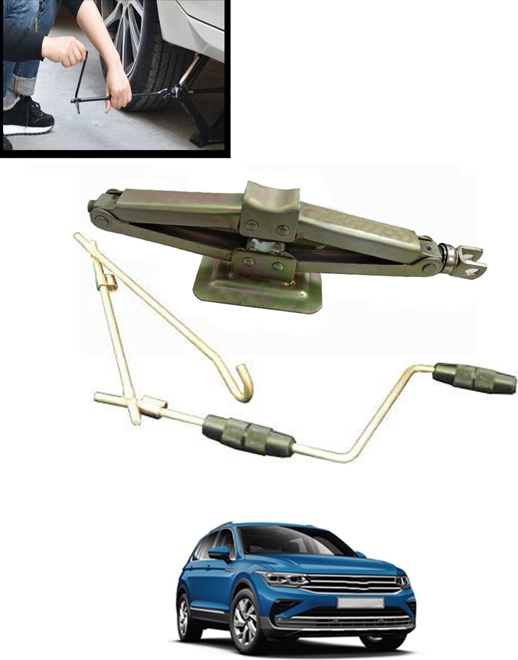 Universal Heavy-Duty Steel Rolling Handle Jack With Rod For Vehicle-273 Vehicle Jack Stand-image-45