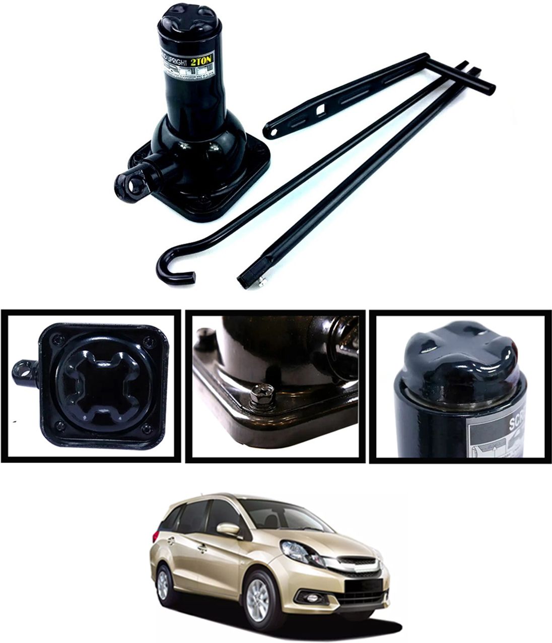 Portable/Compact Design 2Ton Heavy Duty Black Spiral Jack For Car 188 Vehicle Jack-image-42
