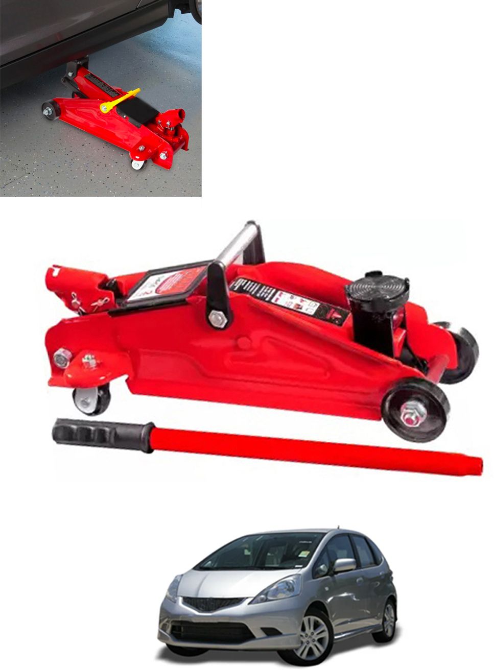 2Ton Hydraulic Trolly Floor Jack Universal For Car 158 Vehicle Jack-image-33
