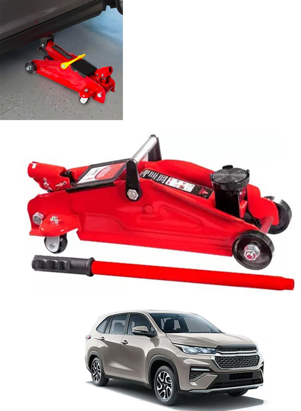 2Ton Hydraulic Trolly Floor Jack Universal For Car 156 Vehicle Jack-image-23