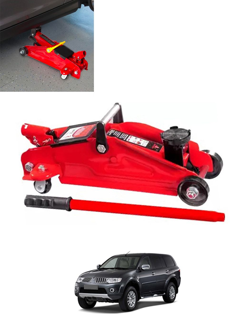 2Ton Hydraulic Trolly Floor Jack Universal For Car 202 Vehicle Jack-image-42