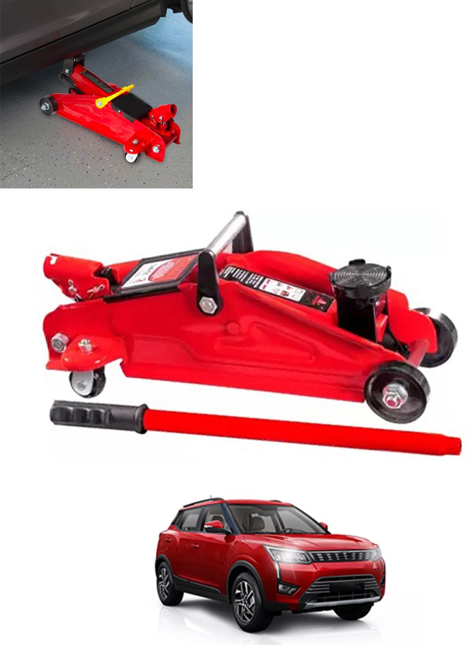 2Ton Hydraulic Trolly Floor Jack Universal For Car 319 Vehicle Jack-image-26
