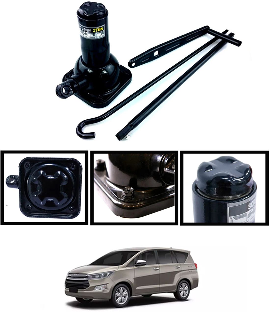 Portable/Compact Design 2Ton Heavy Duty Black Spiral Jack For Car 152 Vehicle Jack-image-41