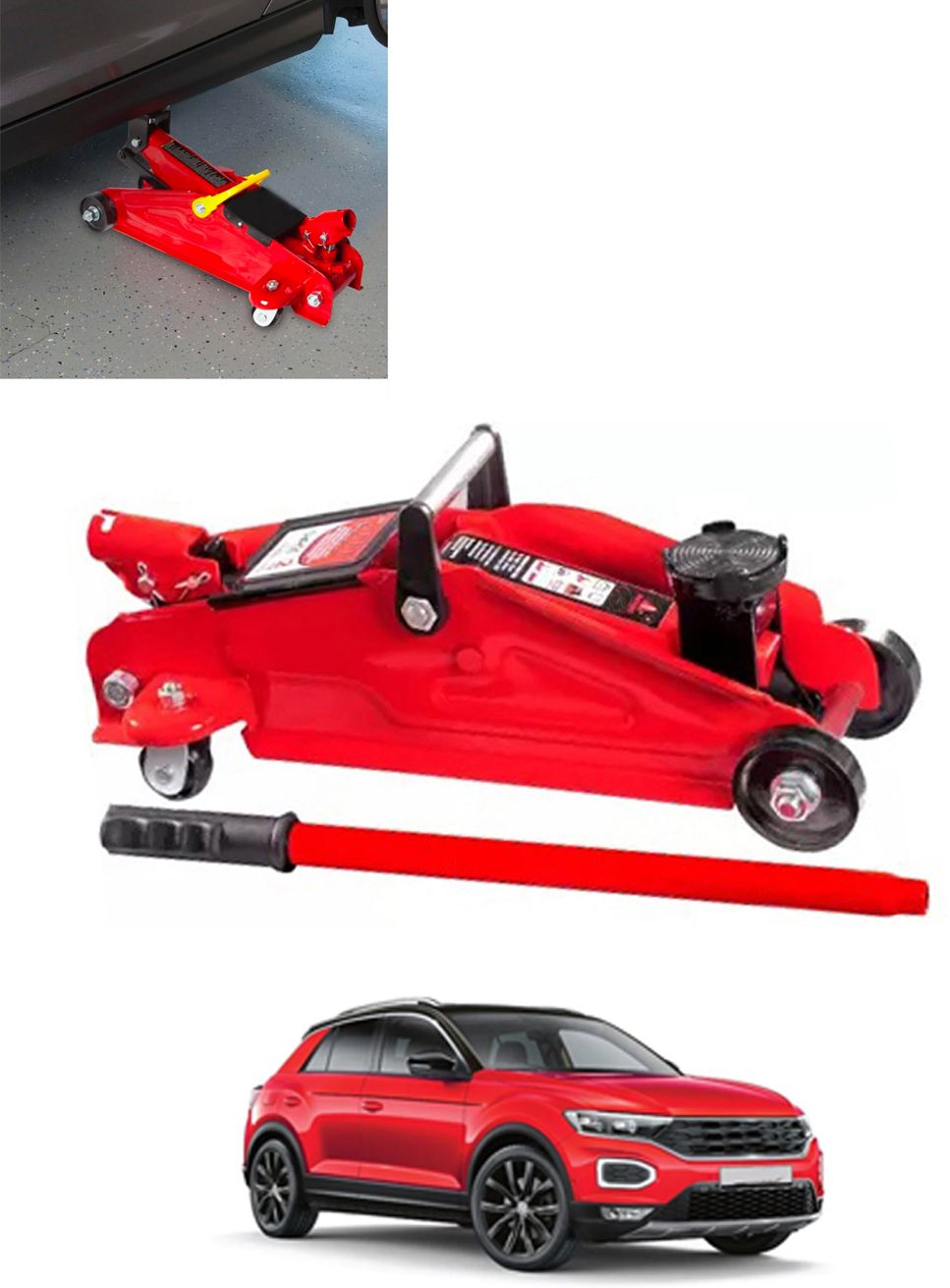 2Ton Hydraulic Trolly Floor Jack Universal For Car 279 Vehicle Jack-image-36