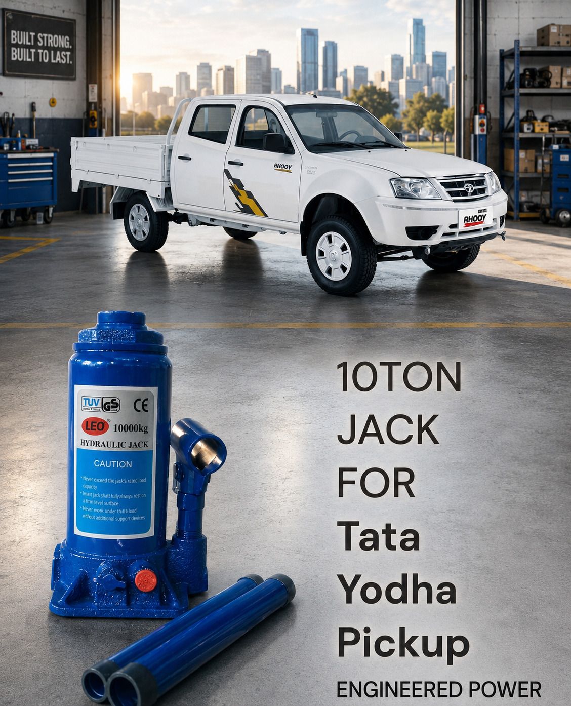 mact Heavy Duty 10 Ton Hydraulic Jack for Pickup & Commercial Vehicles Vehicle Jack-picture-48
