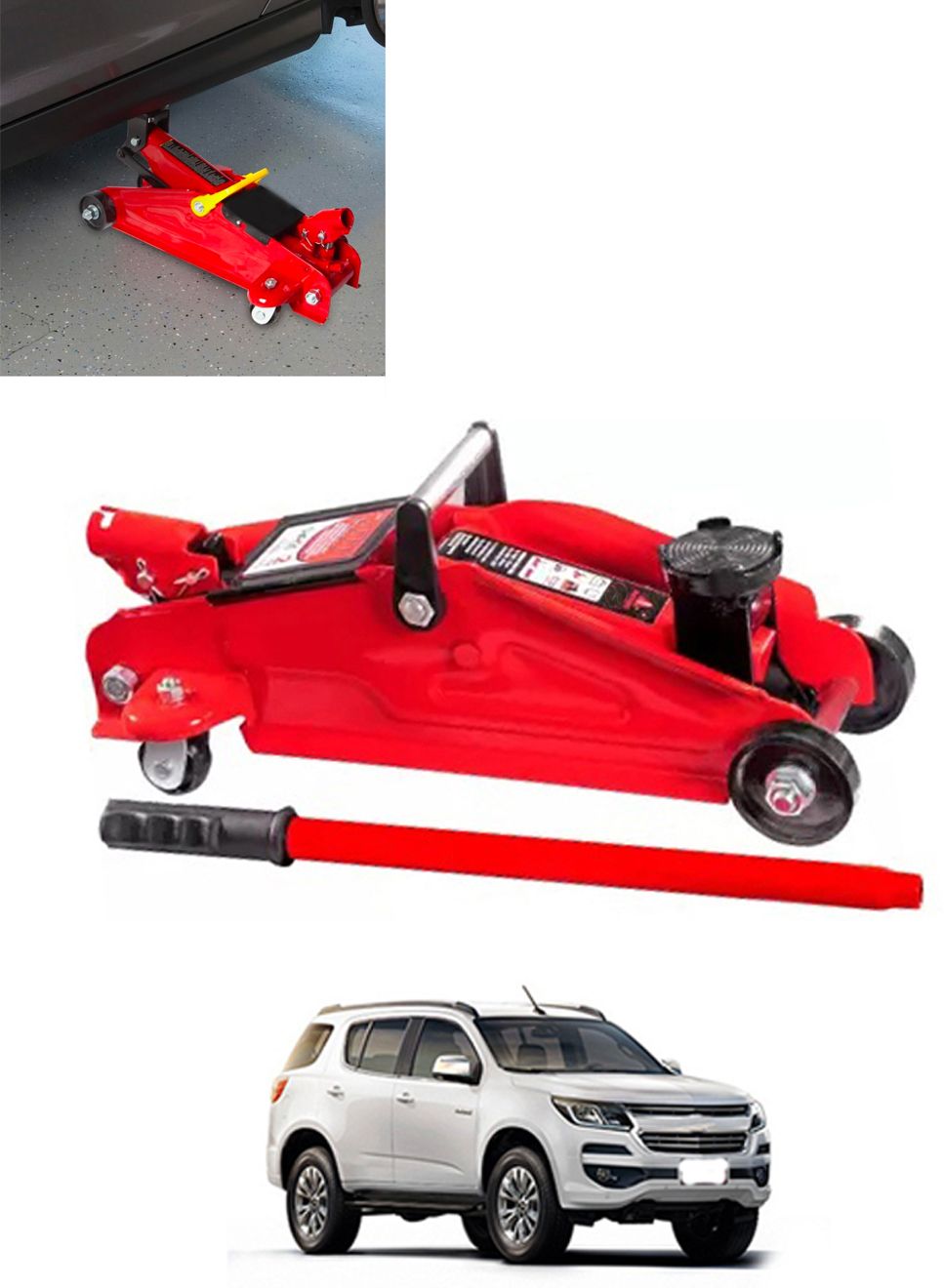2Ton Hydraulic Trolly Floor Jack Universal For Car 275 Vehicle Jack-image-21