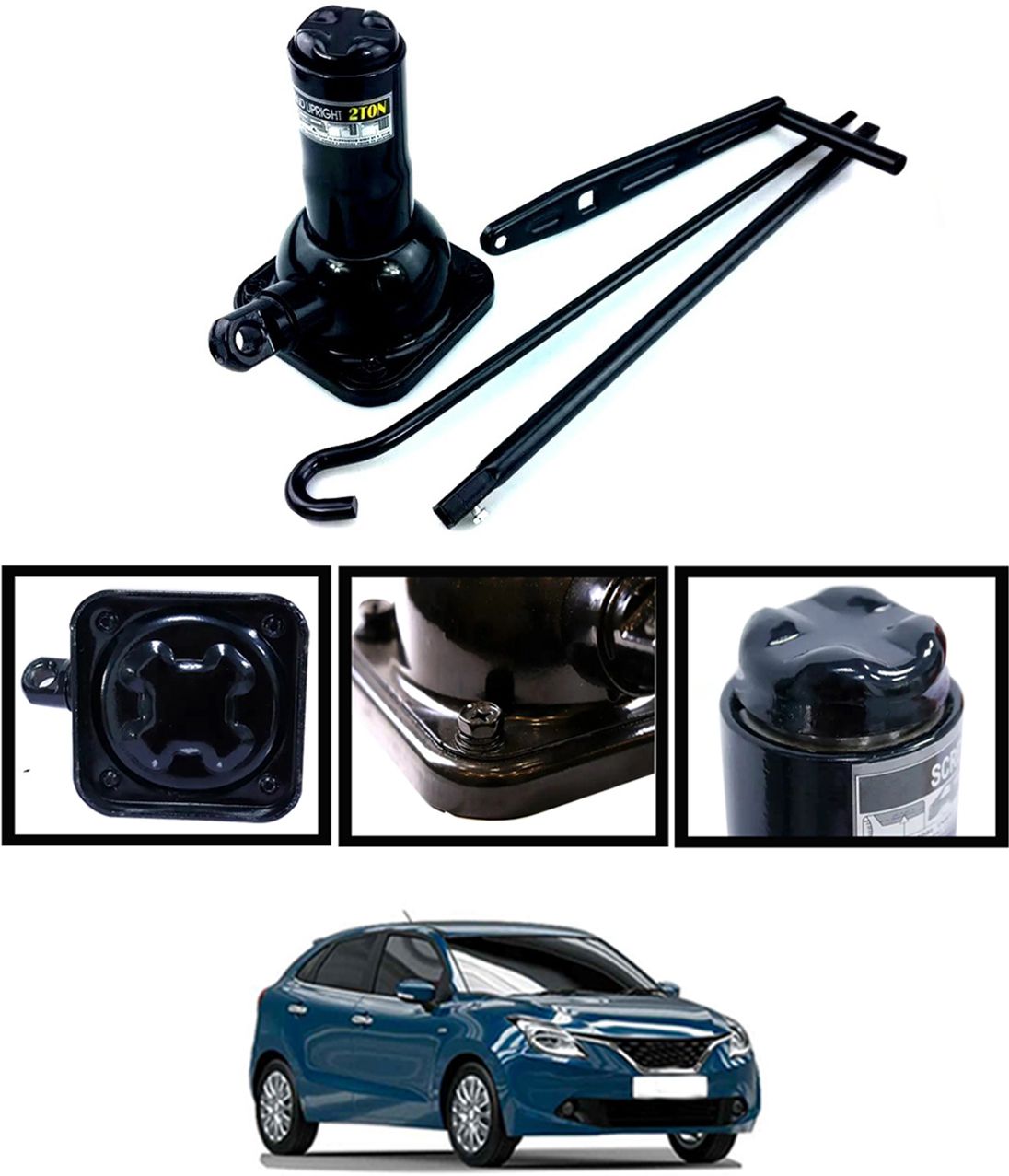 Portable/Compact Design 2Ton Heavy Duty Black Spiral Jack For Car 31 Vehicle Jack-image-47