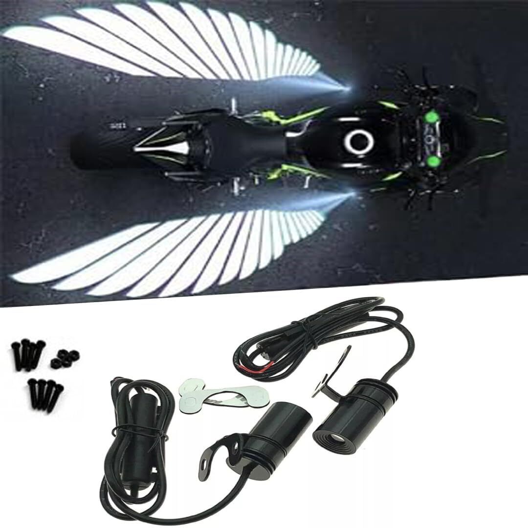 Motorcycle LED Angel Wings Style Light Universal for All Bike Car Fancy Lights-image-20