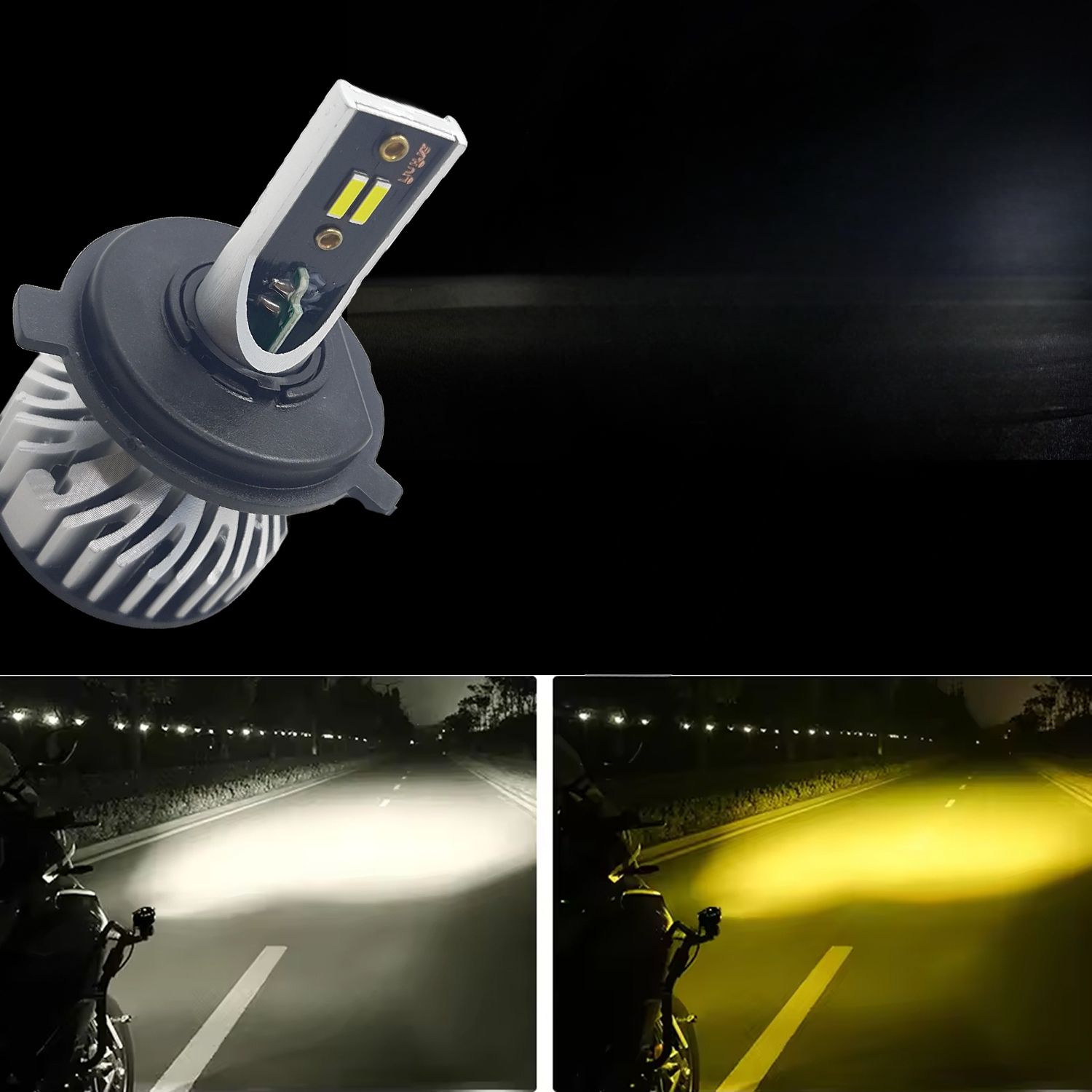 LIU HJG AC/DC Yellow/White 35W Led Headlight Bulb Headlight Motorbike, Car LED (12 V, 35 W)-image-45