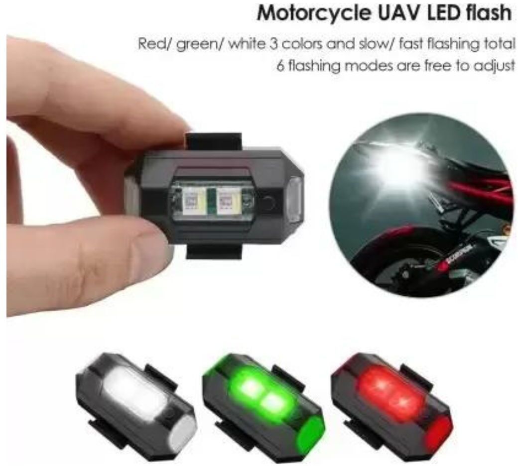 MINI Motorcycle Warning Light Drone Strobe Light Laser Fog Lamps Light Motorbike Fog Lamp Motorbike LED (12 V, 10 W)-image-37