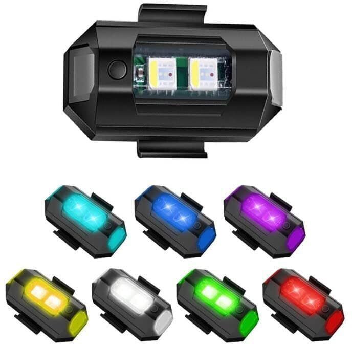 LED Flash Light for Bike Charging Strobe light safety Light 7 Colors 41 Mode LED Brake Light Car, Motorbike, Truck, Van LED (5 V, 1 W)-image-40