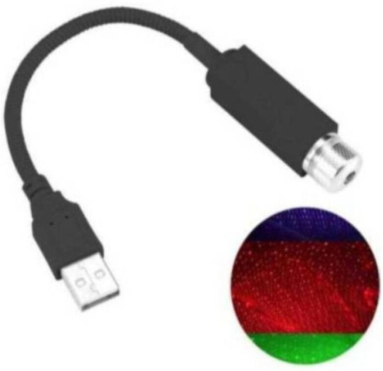 TOOLART -ZA-S473-Car Ambient Star Light,Car Atmosphere Lamp,360 degree Rotation(RED)-picture-18