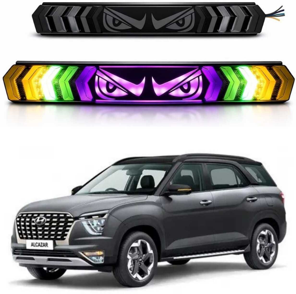 60 cm Light Bar with Eyes Decal Adjustable Turn Signal/Brake/Running Light _A23 Tail Light Car LED (12 V, 40 W)-image-31