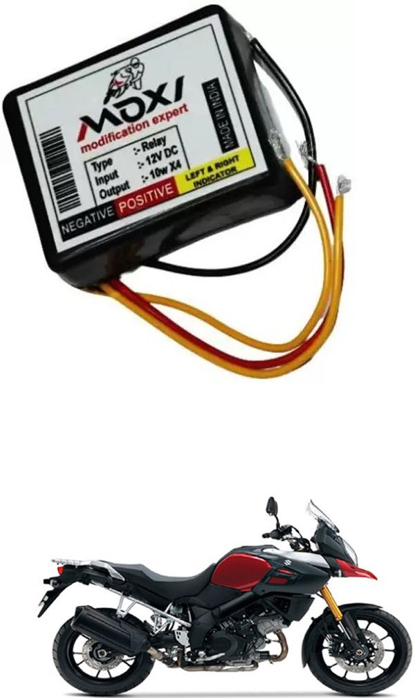 16 Different Pattern Flasher Relay for LED& Bulb Indicators For V-Strom 1000 Indicator Light Motorbike LED for Suzuki (12 V, 24 W)-image-30
