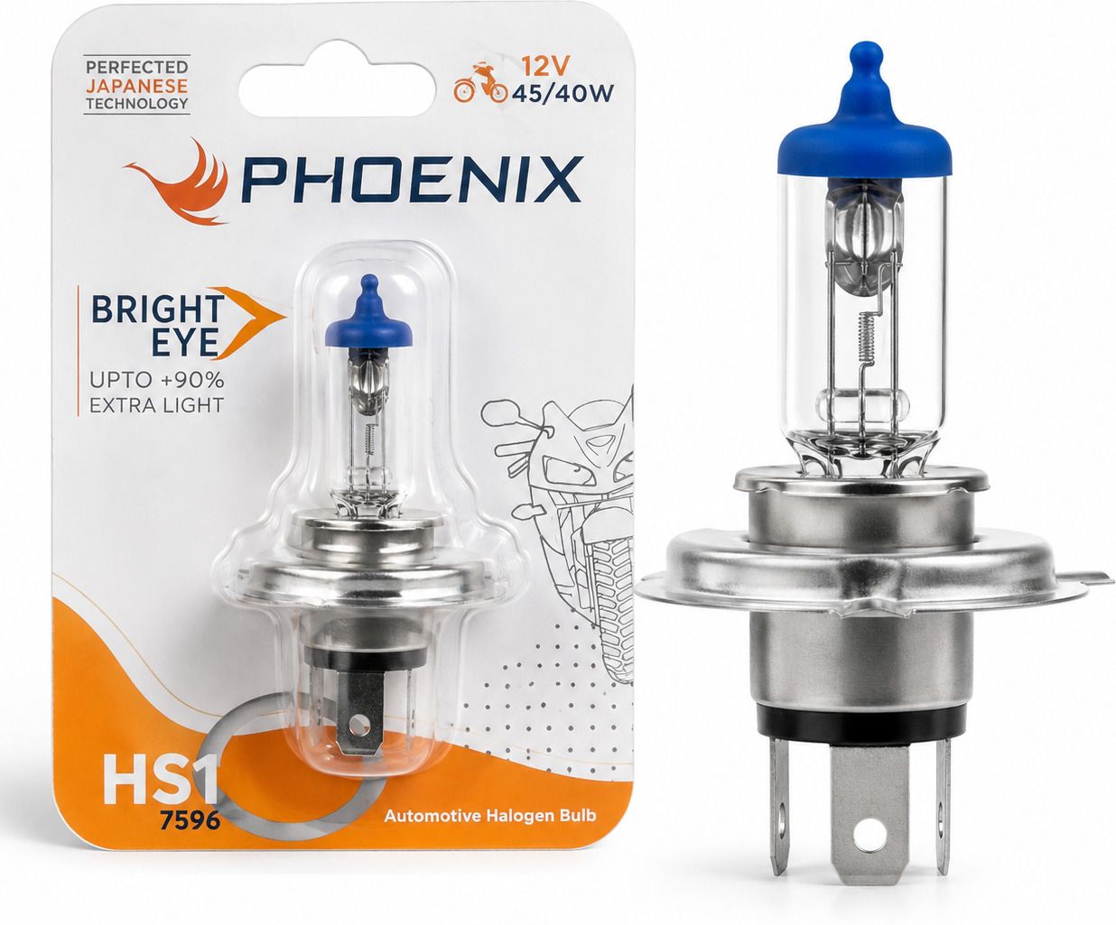 PHX-HS1-4540 Headlight Motorbike Halogen for Hero, Honda, TVS, Bajaj (12 V, 45 W)-image-2