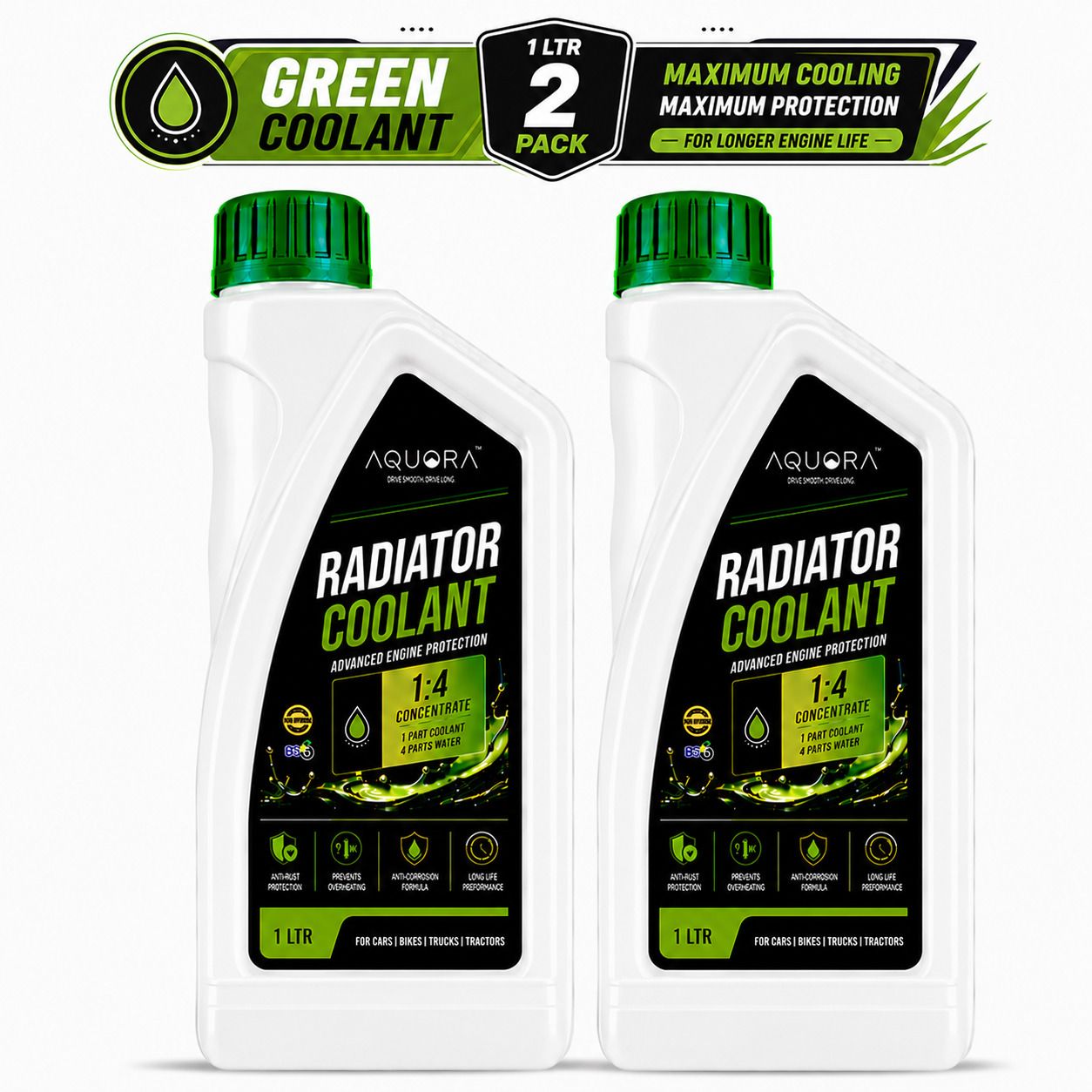aquora Engine Cooling Solution High Efficiency Formula Coolant Green-picture-21