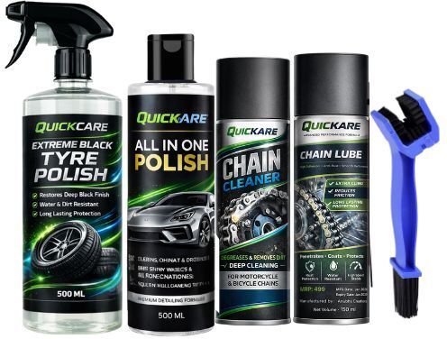 Premium Vehicle Care Kit Complete Cleaning Protection Shine Maintenance Solution Car Bike Cleaning Bundle Maximum Shine Protection Maintenance Performance Chain Oil-image-40