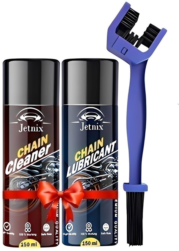 Bike Chain Cleaner Spray and Bike Lubricant with Cleaning Bursh For Bike Jet_SKQ & Bicycle Chain Cleaner Lubricant & Protects Chain Oil (150ml Each) Chain Oil-image-12