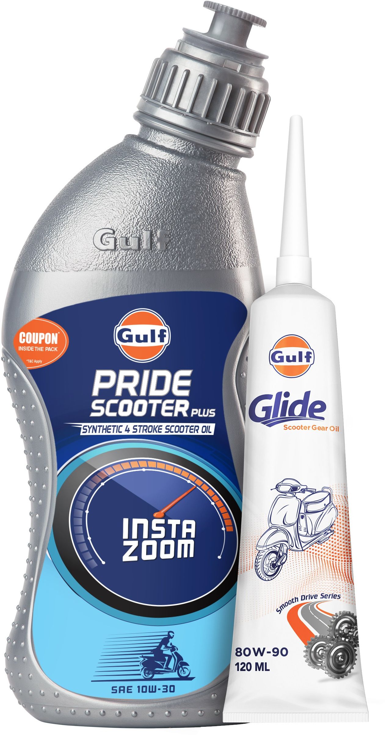Pride Scooter Engine Oil (800 mL) + Gear Oil (120 mL) Combo Full-Synthetic Engine Oil