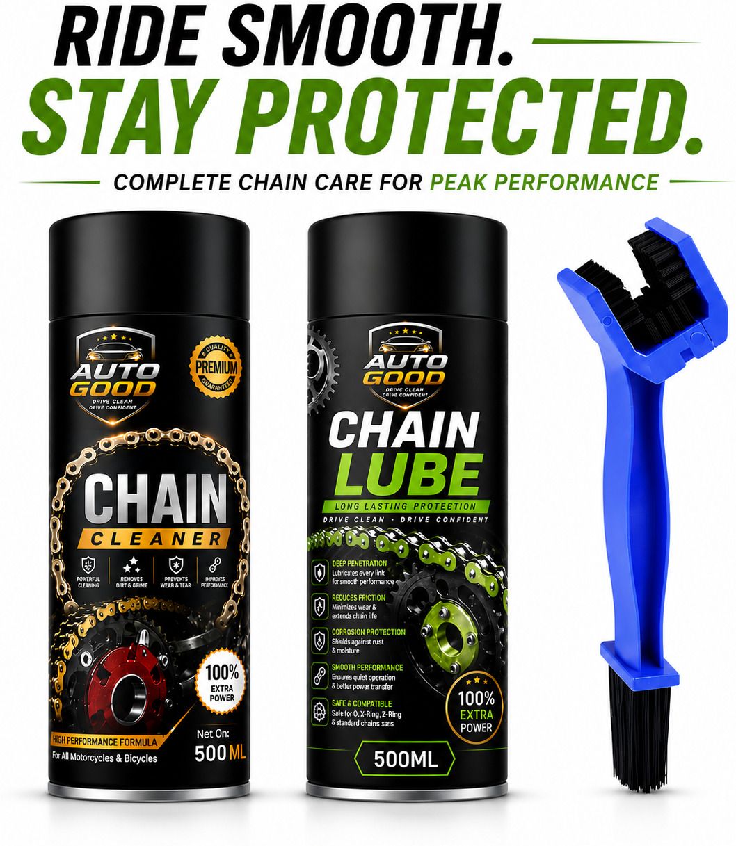 auto good 1 Chain Cleaner, 1 Chain Lube, 1 Chain Cleaning Brush Combo-picture-32