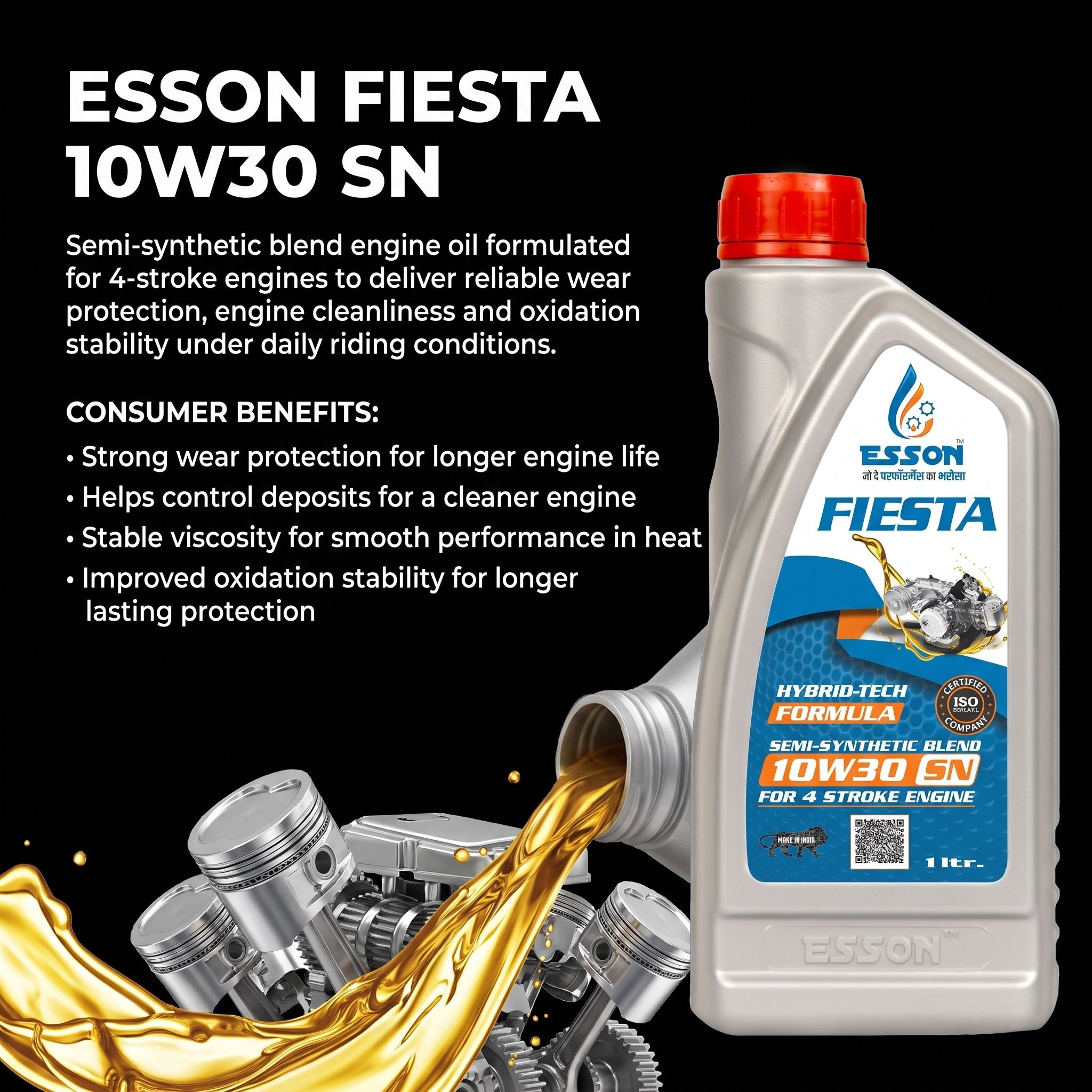 FIESTA 10W30 1 LTR P4 High-Mileage Engine Oil-image-8