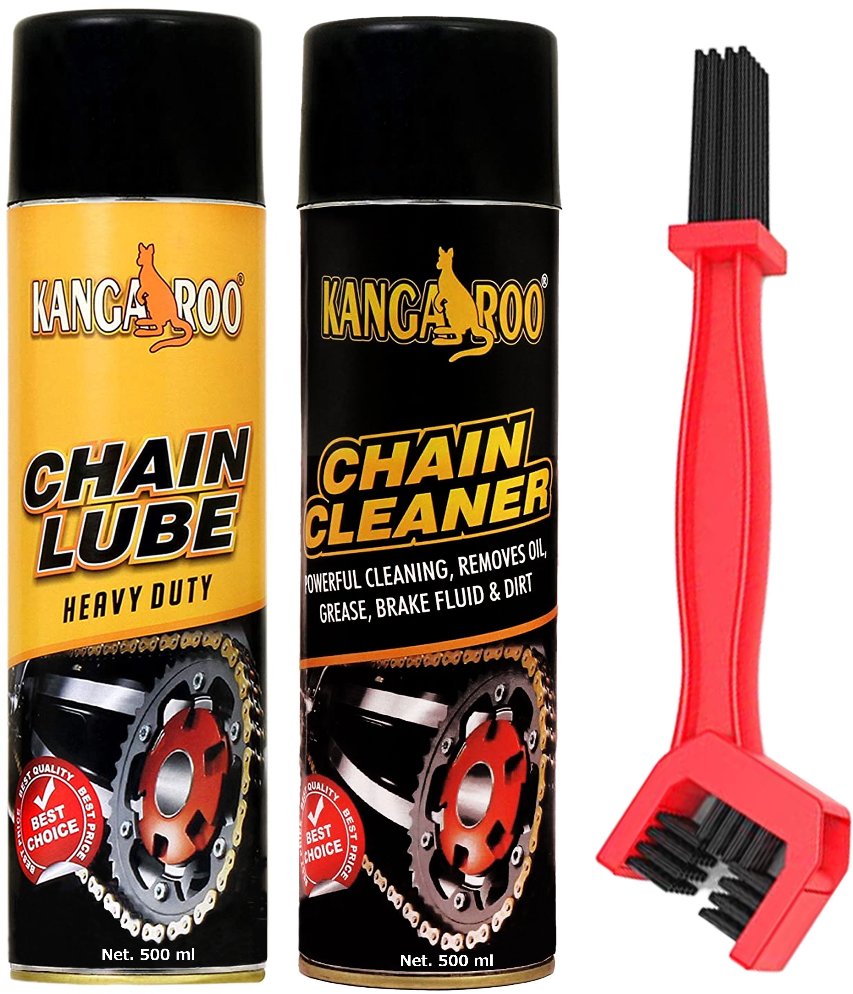 CL Chain Lube and Cleaner Spray 500 ML Each With Chain Cleaner Brush Bike Care Kit Chain Oil-image-41