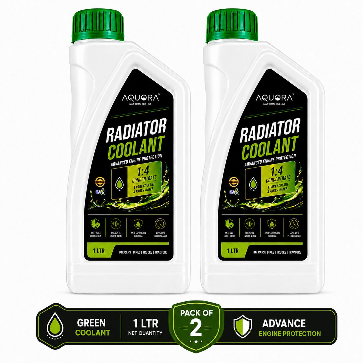 aquora Radiator Protection Fluid Maximum Heat Dissipation Coolant Green-picture-30