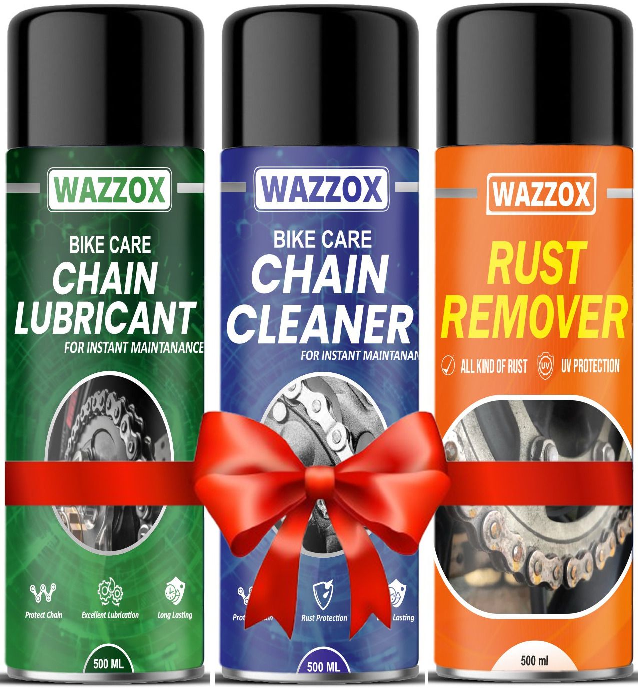 wazzox Chain Lubricant, Chain Cleaner, Rust Remover, Advanced Formula Rust protection Chain Oil-picture-24