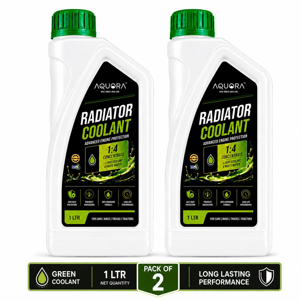 aquora Automotive Engine Coolant High Temperature Protection Coolant Green-picture-18