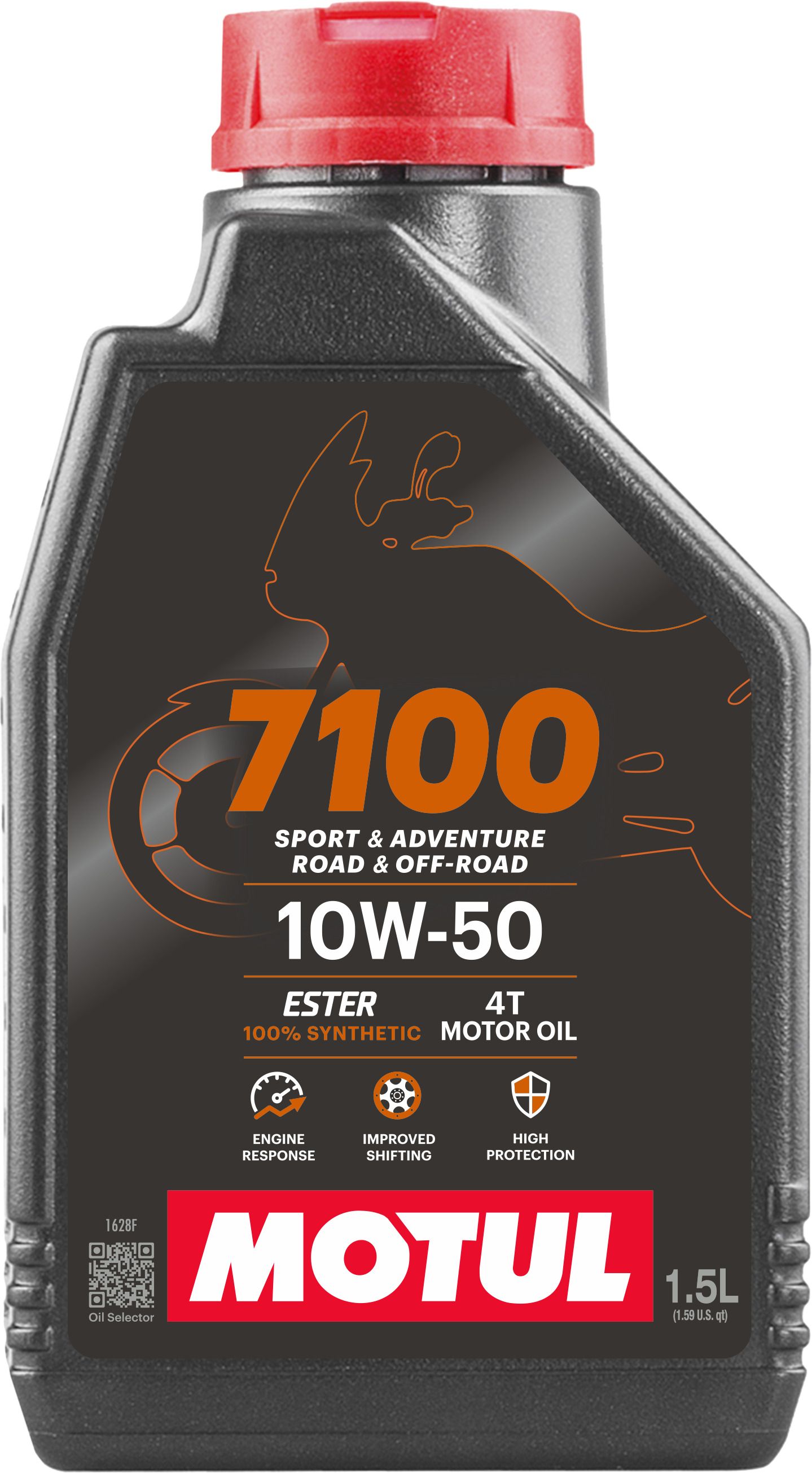 7100 4T 10W-50Ester core 10W-50 100% Ester Full-Synthetic Engine Oil