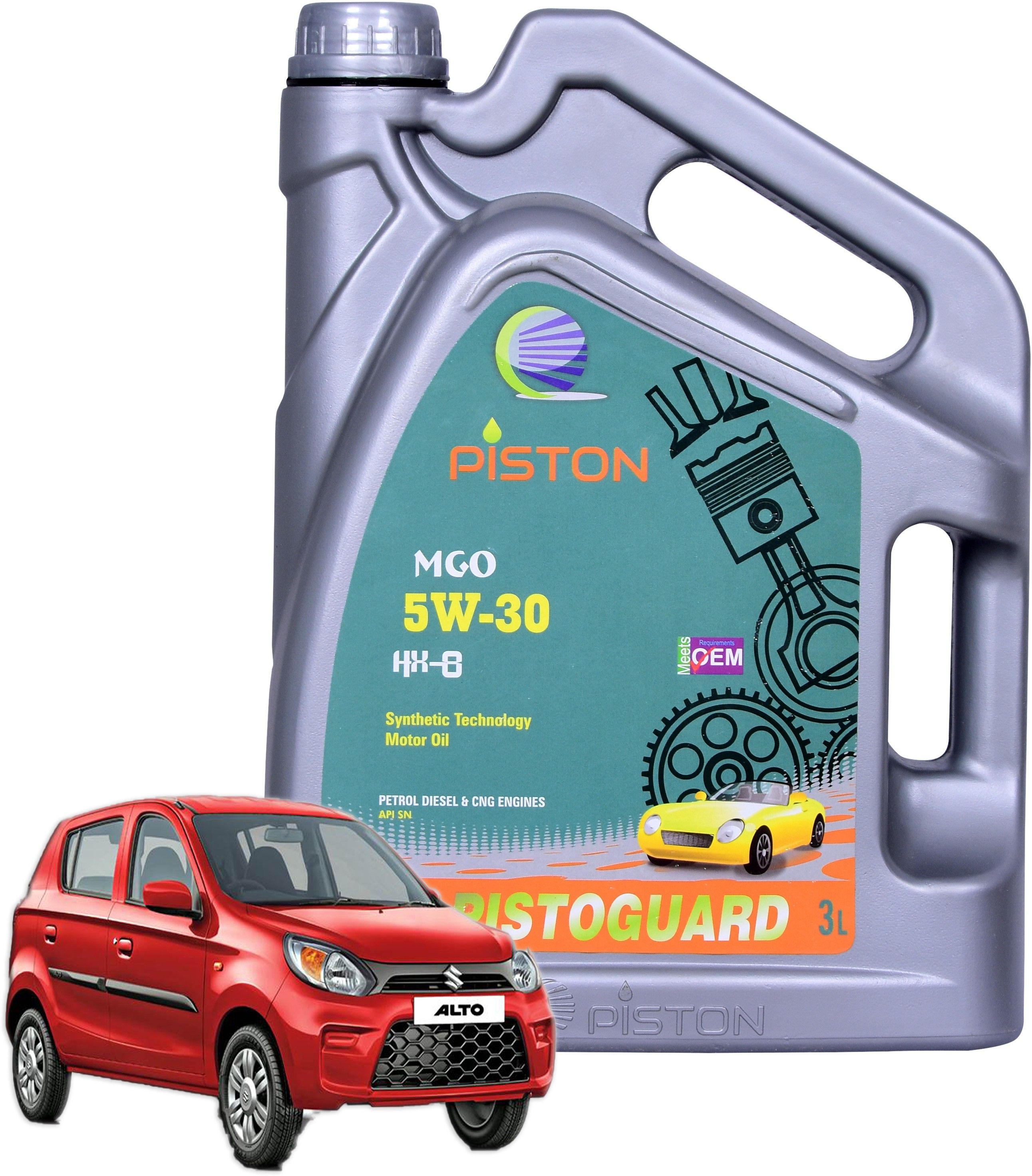 piston 5W30 MGO API SN For Maruti Suzuki Alto PIST0002 Synthetic Blend Engine Oil-picture-28