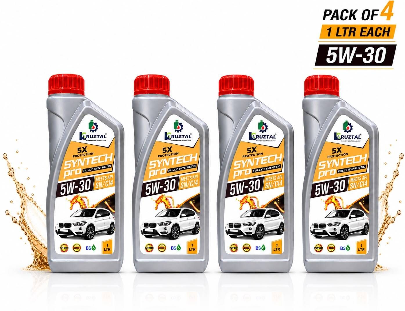 SYNTECH PRO 5W-30 API SN/CI4 1 LTR-P4 Full-Synthetic Engine Oil-image-38