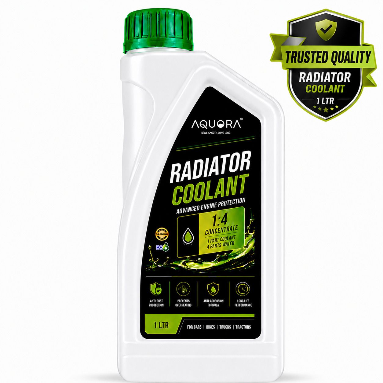 High Performance Radiator Coolant Universal Car Bike Truck Coolant Coolant Green-image-39