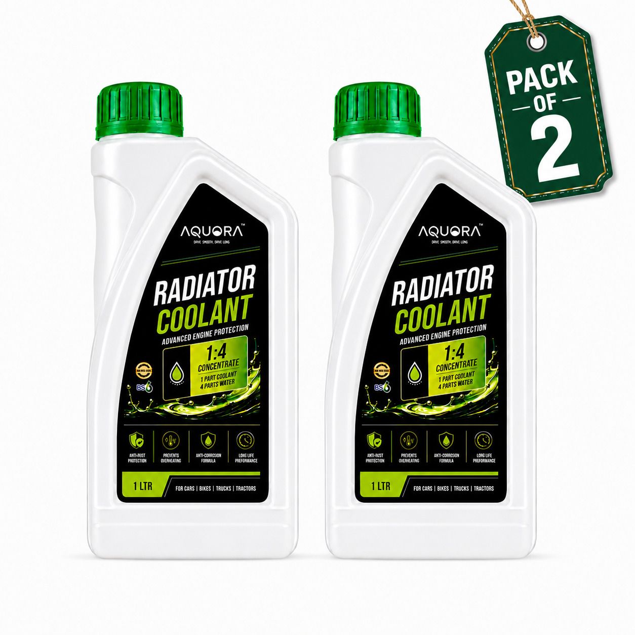 aquora Automotive Cooling Liquid Extended Cooling Performance Coolant Green-picture-41