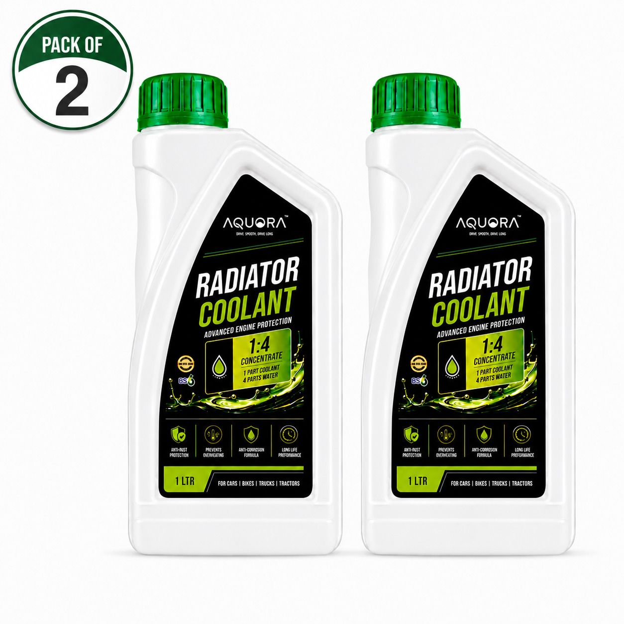 aquora High Performance Radiator Fluid Advanced Corrosion Shield Coolant Green-picture-39