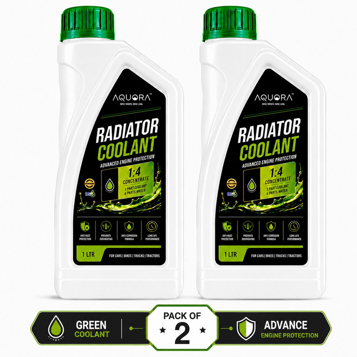 aquora Premium Cooling Solution Reliable Engine Cooling Coolant Green-picture-13